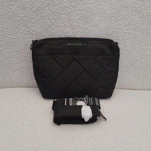 Lug Flare 2 Crossbody Bag (Midnight Black)